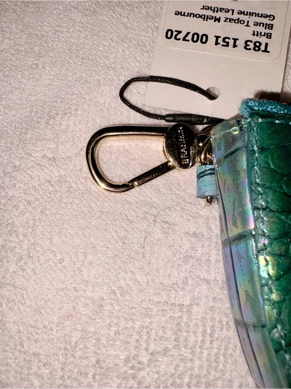NWT Brahmin Britt in Blue Topaz